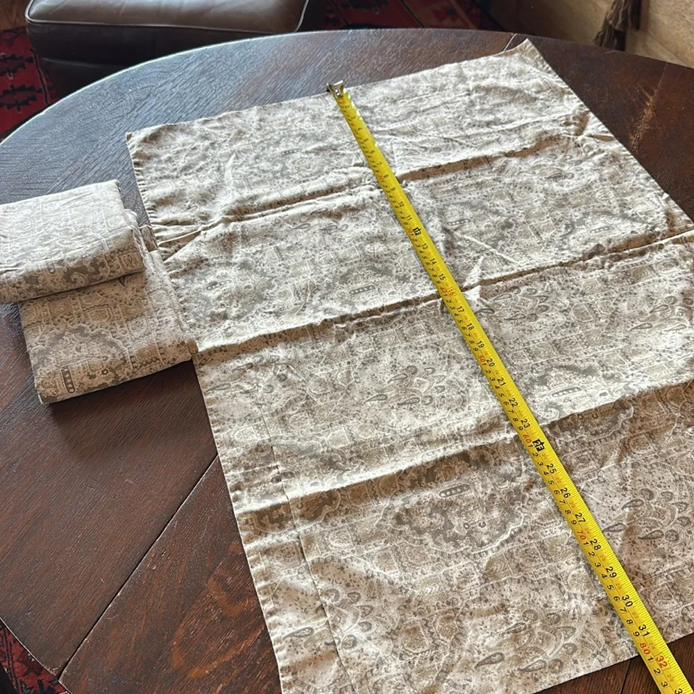 Restoration Hardware pillow case bundle 1 Euro sham and 2 King size Neutral tans